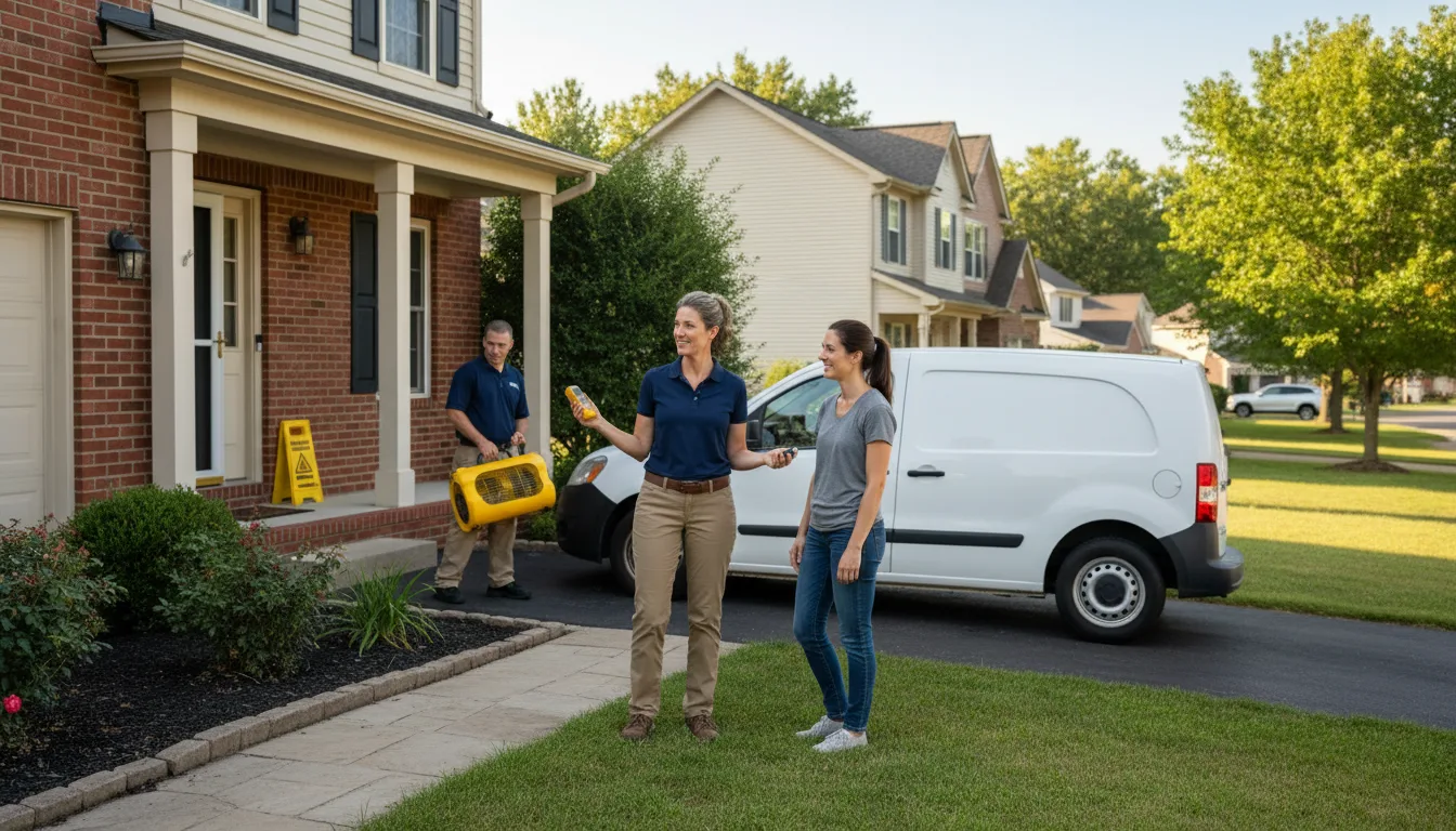 Water restoration image for Water Damage & Restoration Services in Edgemont, AR